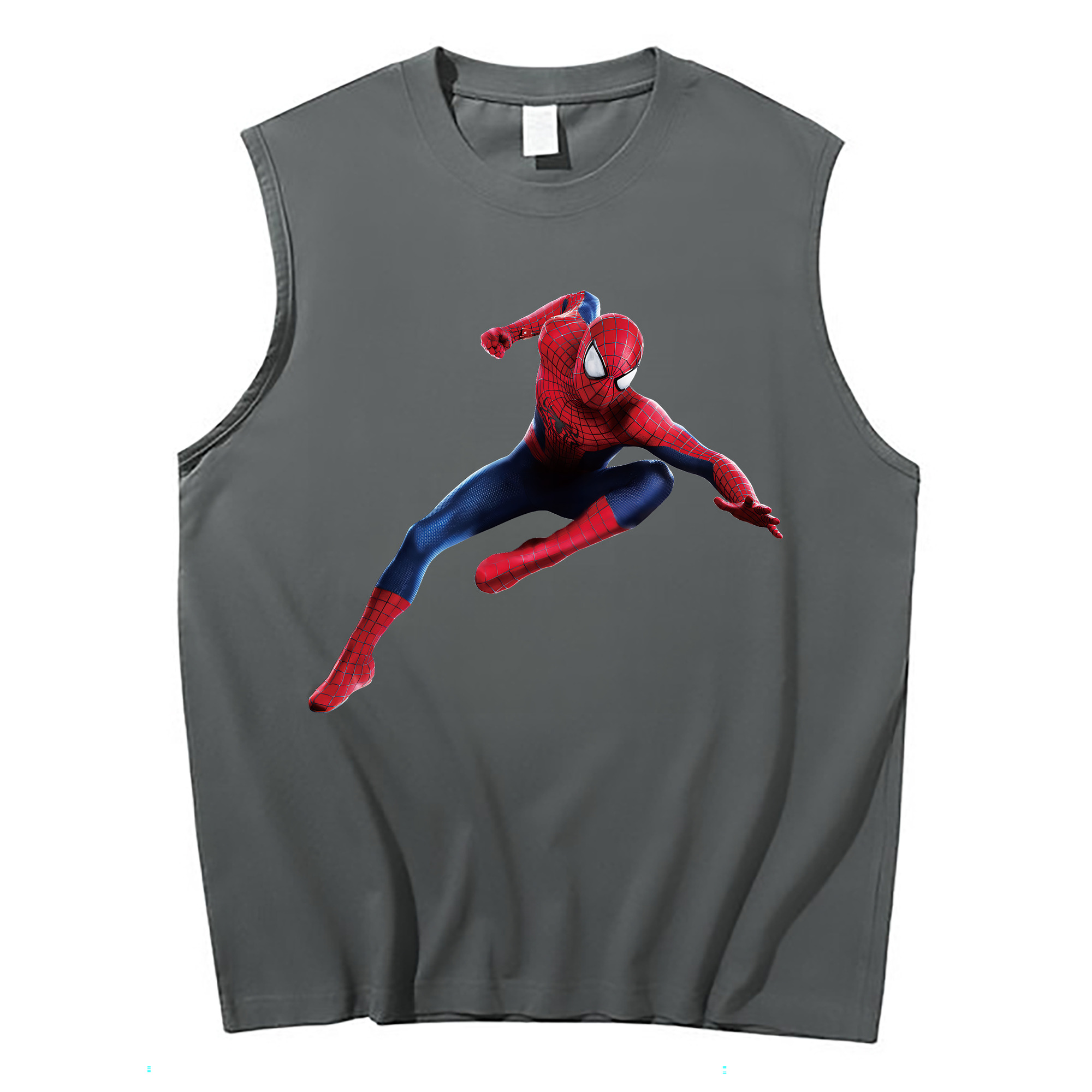 （画像用） Spider Man スパイダーマン コットン100％タンクトップ（フロントプリント）